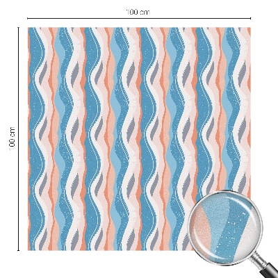 Folia okienna dekoracyjna witraż Falisty rytm