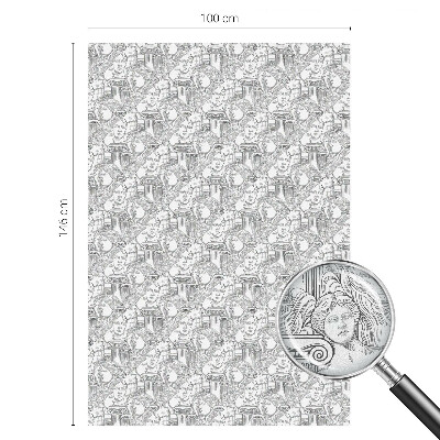 Folia mleczna na okno wzór witraż Klasyczne portrety