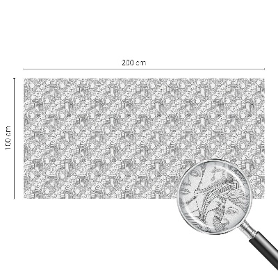 Folia mleczna na okno wzór witraż Klasyczne portrety