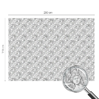 Folia mleczna na okno wzór witraż Klasyczne portrety