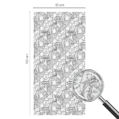 Folia mleczna na okno wzór witraż Klasyczne portrety