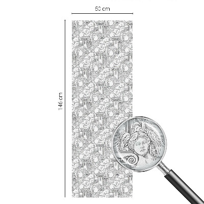 Folia mleczna na okno wzór witraż Klasyczne portrety