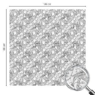 Folia mleczna na okno wzór witraż Klasyczne portrety