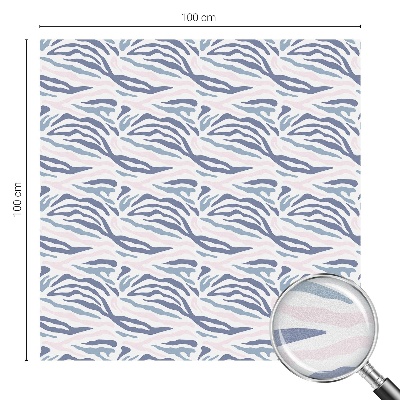 Naklejka witraż na szybę mleczna Zebrowy wzór