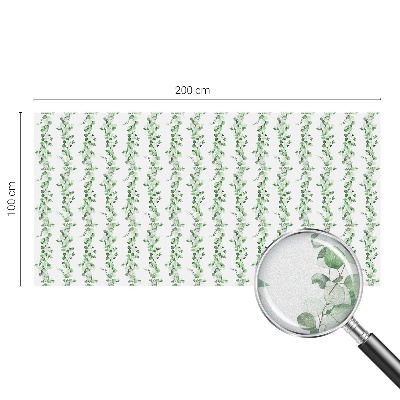 Witraż przyklejany na okno folia matowa Zielone girlandy