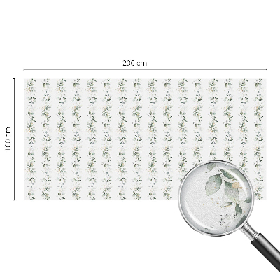 Witraż przyklejany na okno folia matowa Roślinny urok