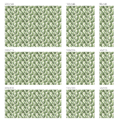 Naklejka witraż na szybę mleczna Zielone liście