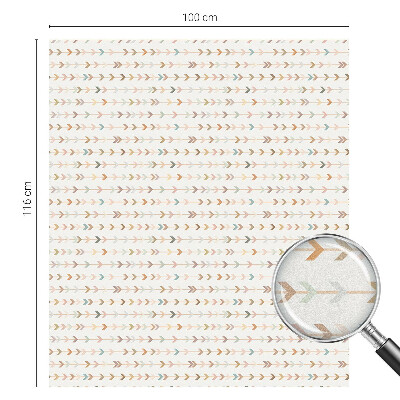 Witraż przyklejany na okno folia matowa Strzałkowy wzór