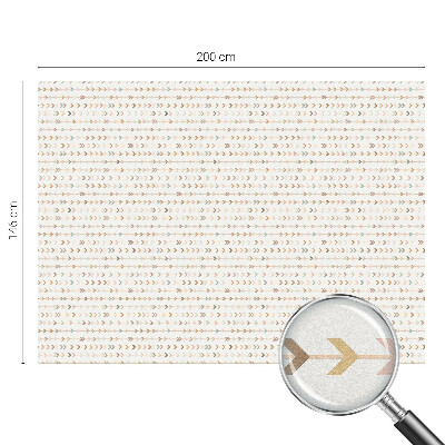 Witraż przyklejany na okno folia matowa Strzałkowy wzór