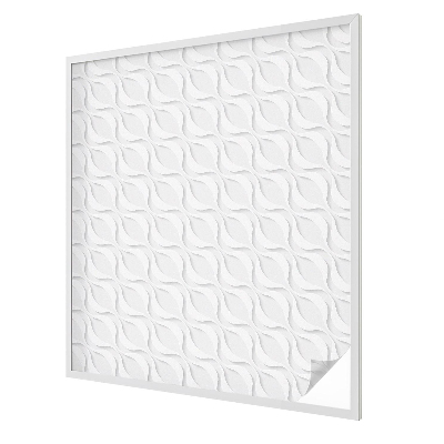 Folia mleczna na okno wzór witraż Falistych kształtów