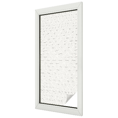 Folia mleczna na okno wzór witraż Linie faliste