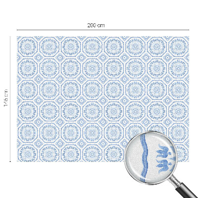 Witraż przyklejany na okno folia matowa Kwiatowe ornamenty