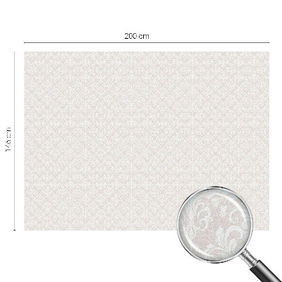 Naklejka witraż na szybę mleczna Ornament roślinny