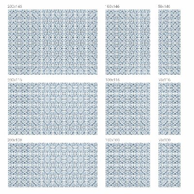 Witraż przyklejany na okno folia matowa Kwiatowe ornamenty