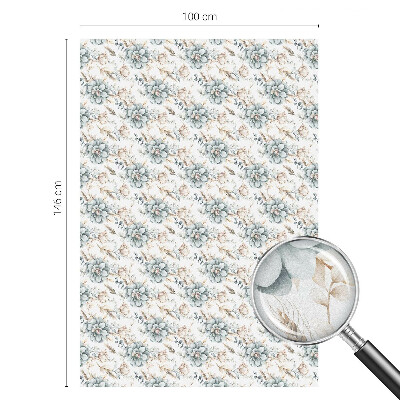 Witraż przyklejany na okno folia matowa Kwiatowa elegancja