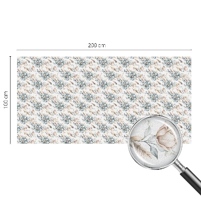 Witraż przyklejany na okno folia matowa Kwiatowa elegancja