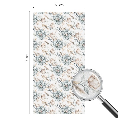 Witraż przyklejany na okno folia matowa Kwiatowa elegancja