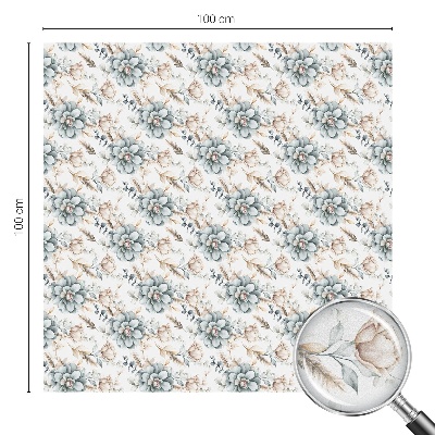 Witraż przyklejany na okno folia matowa Kwiatowa elegancja