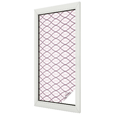 Witraż przyklejany na okno folia matowa Owalne kształty