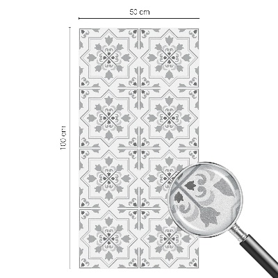 Folia okienna dekoracyjna witraż Symetryczne ornamenty