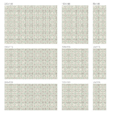 Witraż przyklejany na okno folia matowa Kwiatowe kafelki