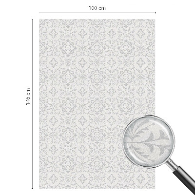 Naklejka witraż na szybę mleczna Roślinne ornamenty