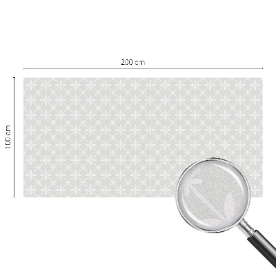 Witraż przyklejany na okno folia matowa Florystyczna symetria