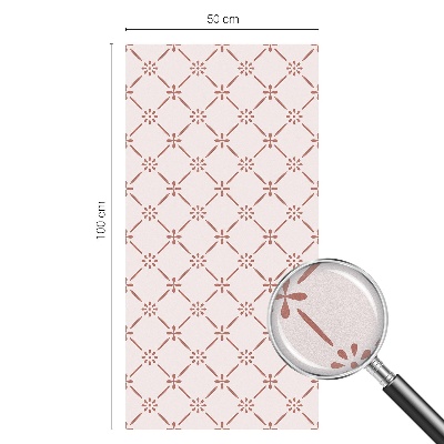 Folia okienna dekoracyjna witraż Kwiatowe wzory