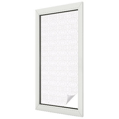 Folia mleczna na okno wzór witraż Roślinna symetria