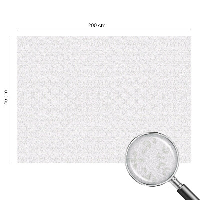 Folia mleczna na okno wzór witraż Roślinna symetria