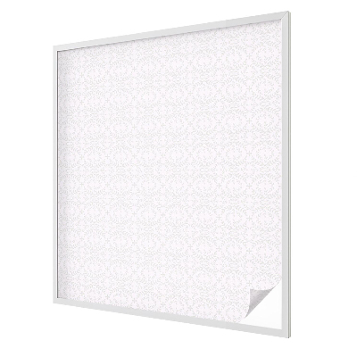 Folia mleczna na okno wzór witraż Roślinna symetria