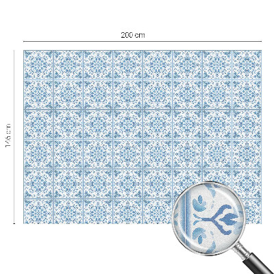 Folia okienna dekoracyjna witraż Florystyczne ornamenty