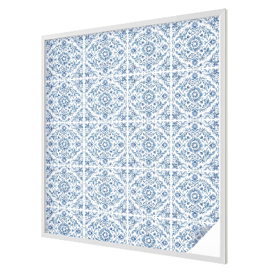 Witraż przyklejany na okno folia matowa Kwiatowy ornament