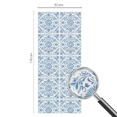 Witraż przyklejany na okno folia matowa Kwiatowy ornament