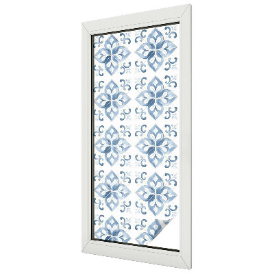 Folia mleczna na okno wzór witraż Klasyczna elegancja