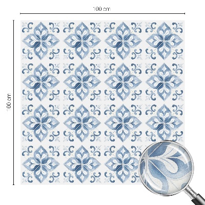 Folia mleczna na okno wzór witraż Klasyczna elegancja