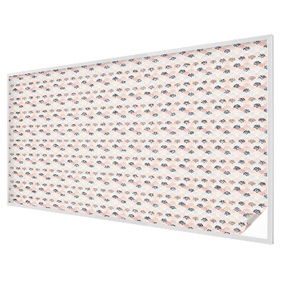 Naklejka witraż na szybę mleczna Wzór wachlarze