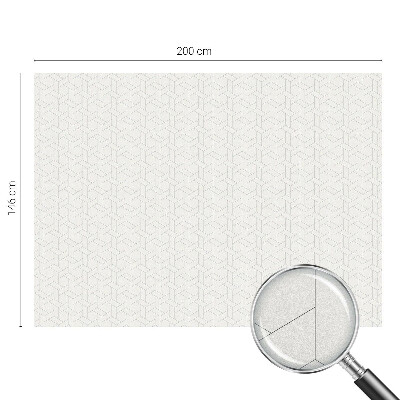 Witraż przyklejany na okno folia matowa Geometryczna plecionka