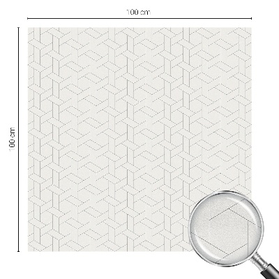 Witraż przyklejany na okno folia matowa Geometryczna plecionka