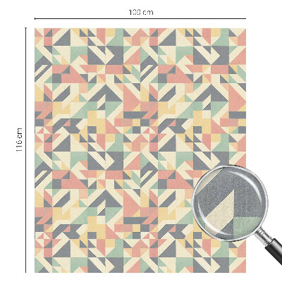 Witraż przyklejany na okno folia matowa Energia geometrii