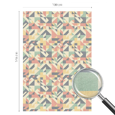 Witraż przyklejany na okno folia matowa Energia geometrii