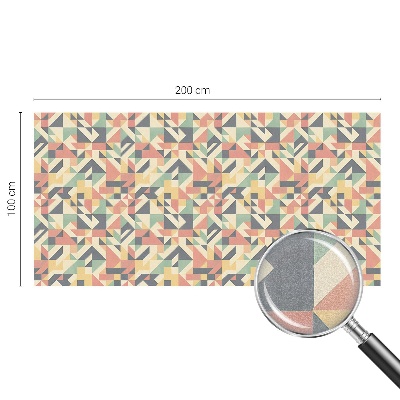 Witraż przyklejany na okno folia matowa Energia geometrii