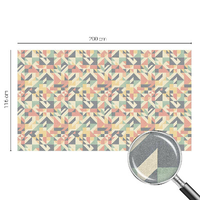 Witraż przyklejany na okno folia matowa Energia geometrii