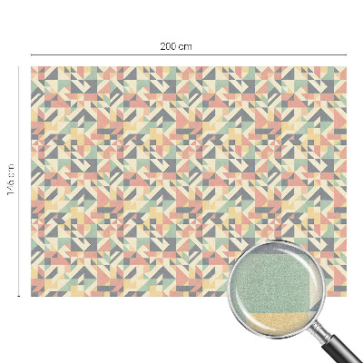 Witraż przyklejany na okno folia matowa Energia geometrii