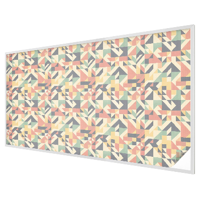 Witraż przyklejany na okno folia matowa Energia geometrii