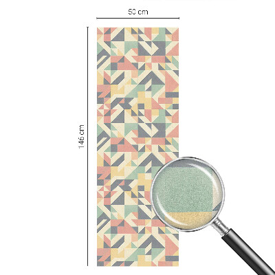 Witraż przyklejany na okno folia matowa Energia geometrii