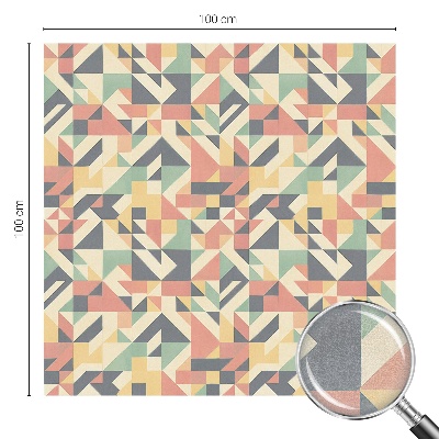 Witraż przyklejany na okno folia matowa Energia geometrii