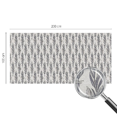 Folia okienna dekoracyjna witraż Eleganckie pióra