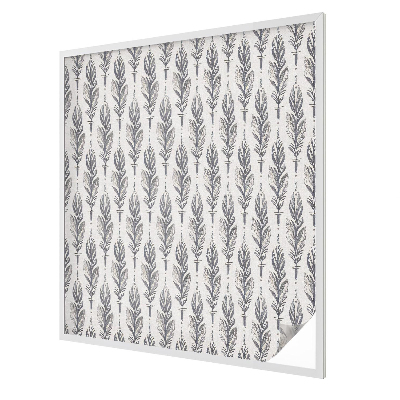 Folia okienna dekoracyjna witraż Eleganckie pióra