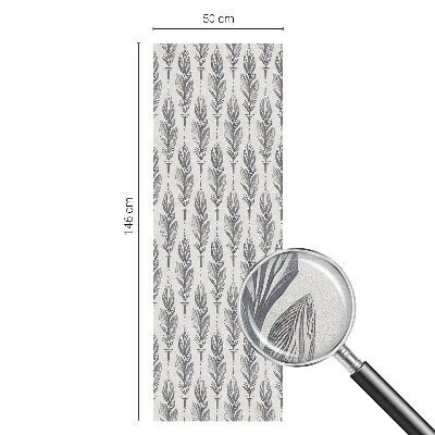 Folia okienna dekoracyjna witraż Eleganckie pióra